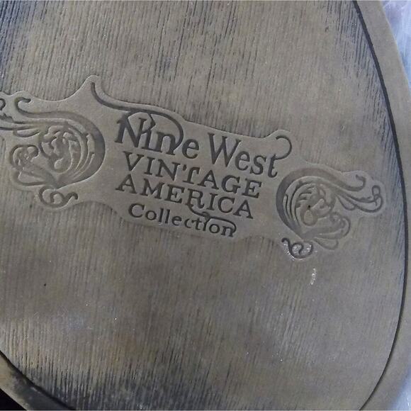 Nine West Vintage American Collection Bootie Size 8 Brown Western - Picture 9 of 13